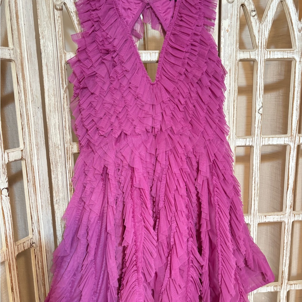 Cocktail Violet Pink Party Dress